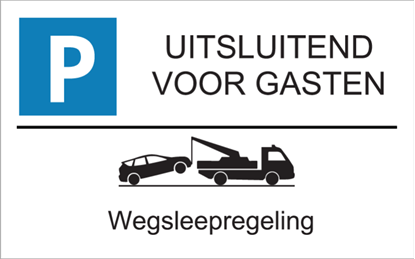 Afbeeldingen van Parkeerbord Gasten