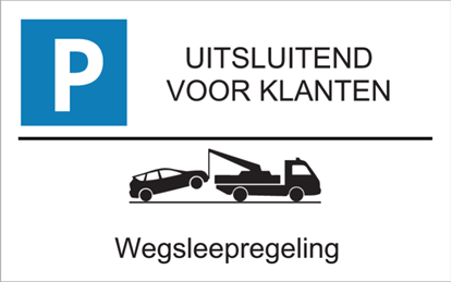 Afbeeldingen van Parkeerbord Klanten