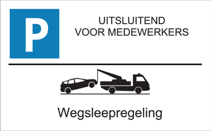 Afbeeldingen van Parkeerbord Wegsleepregeling