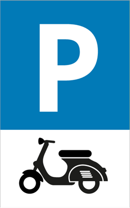 Afbeeldingen van Parkeerbord Vespa