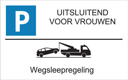 Afbeeldingen van Parkeerbord Vrouwen