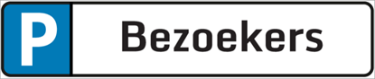 Afbeeldingen van Parkeerbord Bezoekers