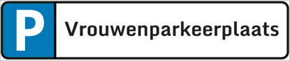 Afbeeldingen van Parkeerbord Vrouwenparkeerplaats