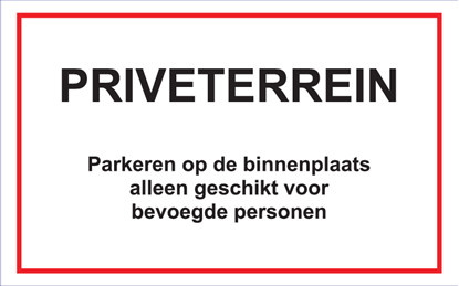 Afbeeldingen van Informatiebord Priveterrein