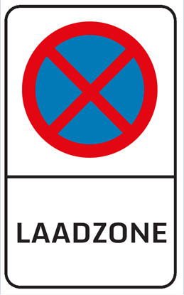 Afbeeldingen van Stopverbodbord Laadzone