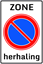 Afbeeldingen van Parkeerverbod E01 Herhaling zone 40x60