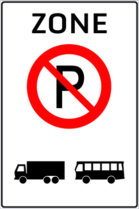 Afbeeldingen van Parkeergelegenheid E201-ZB Zone vrachtwagens en bussen 40x60