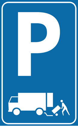 Afbeeldingen van Parkeergelegenheid E07 Onmiddellijk laden en lossen van goederen 25x40