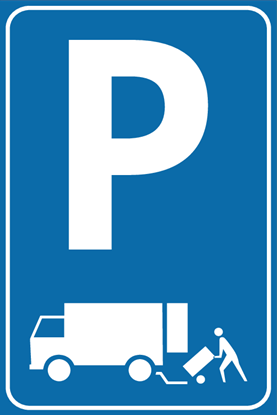 Afbeeldingen van Parkeergelegenheid E07 Onmiddellijk laden en lossen van goederen 40x60