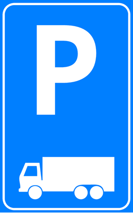 Afbeeldingen van Parkeergelegenheid E08-3 Vrachtwagens 25x40