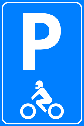 Afbeeldingen van Parkeergelegenheid E08-6 Motorfietsen 40x60