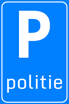 Afbeeldingen van Parkeergelegenheid E08-11 Politie 40x60