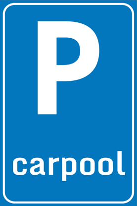 Afbeeldingen van Parkeergelegenheid E13 of BW101 + SP06 Ccarpoolers 40x60