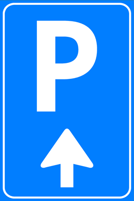 Afbeeldingen van Parkeergelegenheid BW101-B + SP100B Volg pijl 40x60