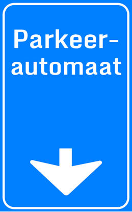 Afbeeldingen van Betaald Parkeren E301 Parkeerautomaat 25x40