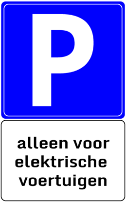 Afbeeldingen van Parkeergelegenheid E1004 Elektrische voertuigen 25x40