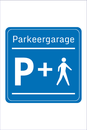 Afbeeldingen van Parkeergelegenheid E1050 Parkeergarage voor overstappers 40x60