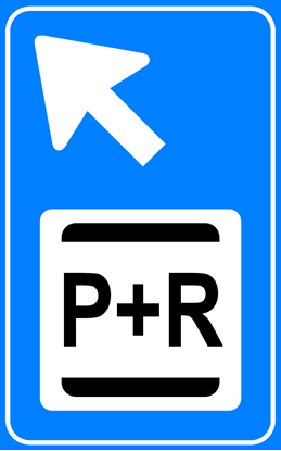 Afbeeldingen van Parkeergelegenheid BW101-LB + SP03 Overstappers op het openbaar vervoer (park and ride) Pijl (links boven) 25x40